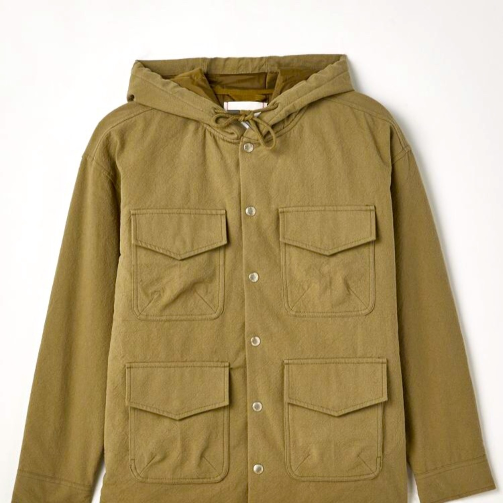 U O Quilted shirt jacket by BDG Adjustable hood,flapped pockets at the chest. - Picture 5 of 5